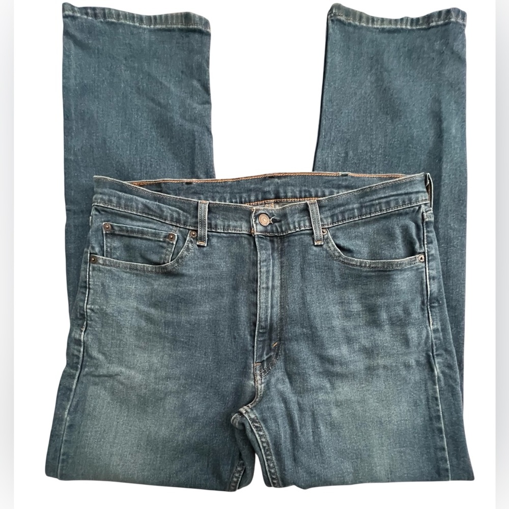 Levi's Men's Straight Fit 505 Blue Denim Jeans, Size 38x34